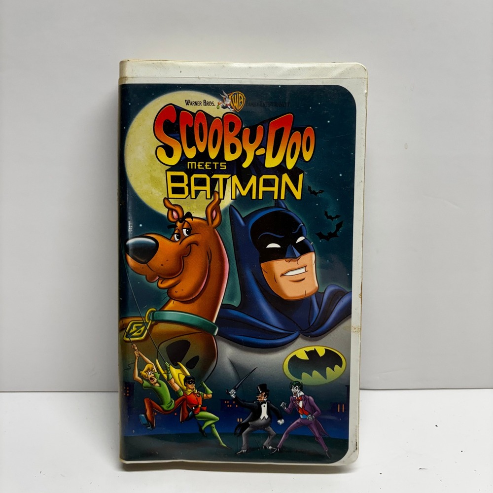 Scooby-Doo Meets Batman VHS Warner Home Video Clamshell Case Vintage Movie A21